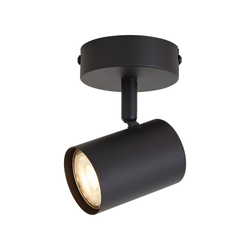 Spot murale en acier noir — vue 3