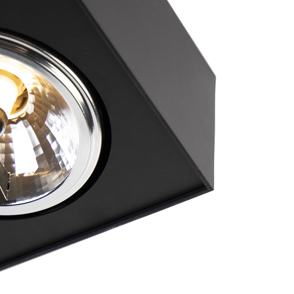 Spot plafond en aluminium noir