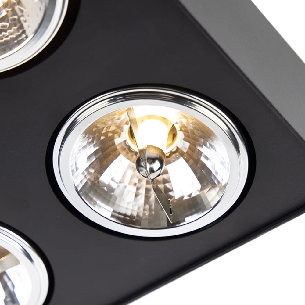 Spot plafond en aluminium noir — vue 4