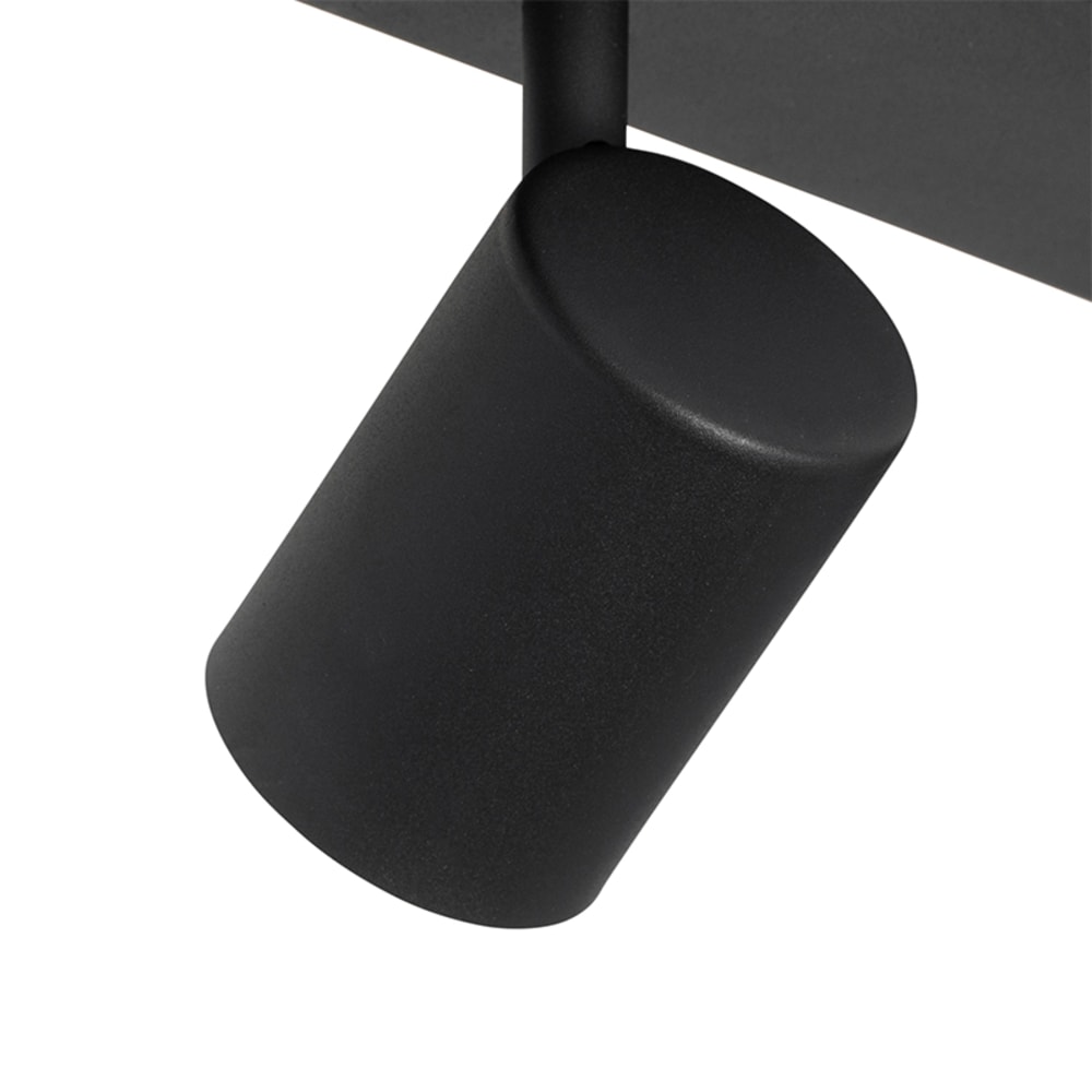 Spot plafond en acier noir — vue 3