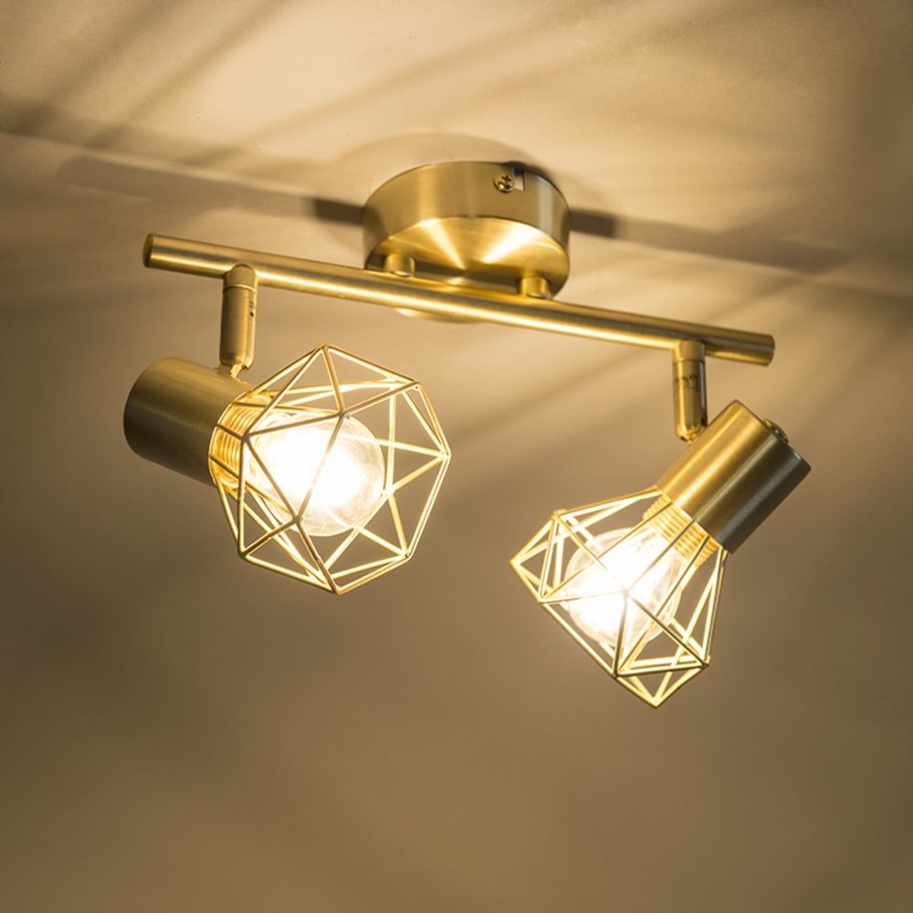 Spot plafond en acier laiton — vue 4