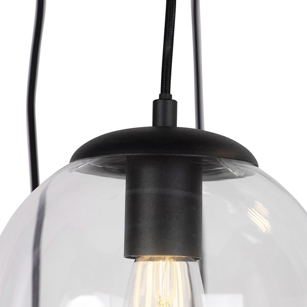 Suspension en verre transparent — vue 3
