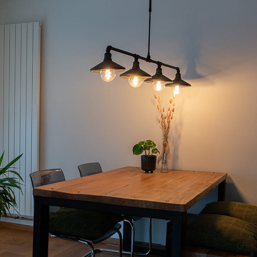Lampe suspendue industrielle noir - Maisons du Monde