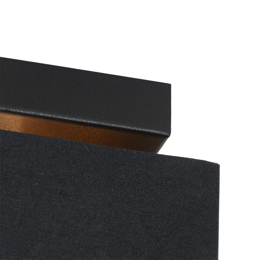 Plafonnier en tissu noir — vue 3