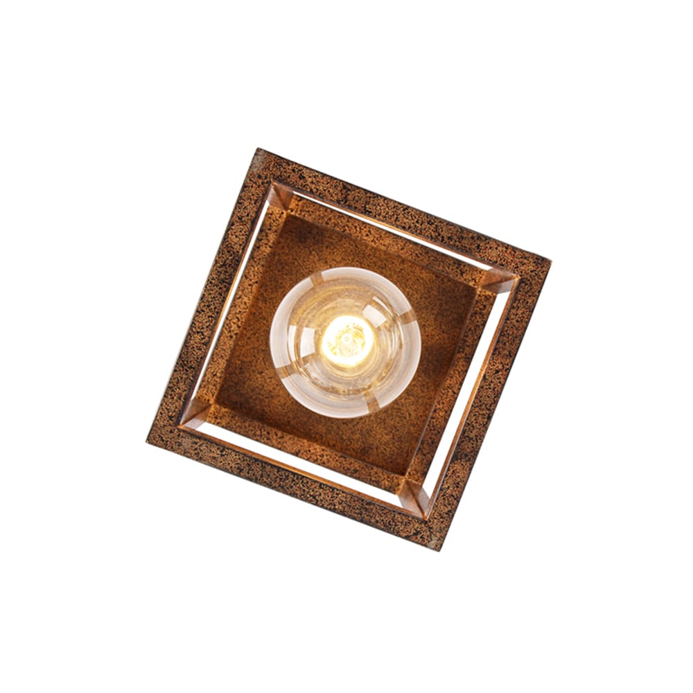 Plafonnier en acier marron — vue 4
