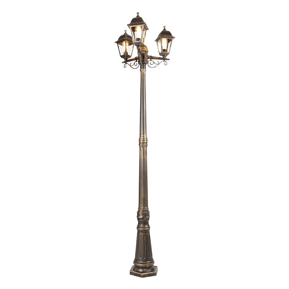 Lampadaire extérieur en plastique doré/laiton