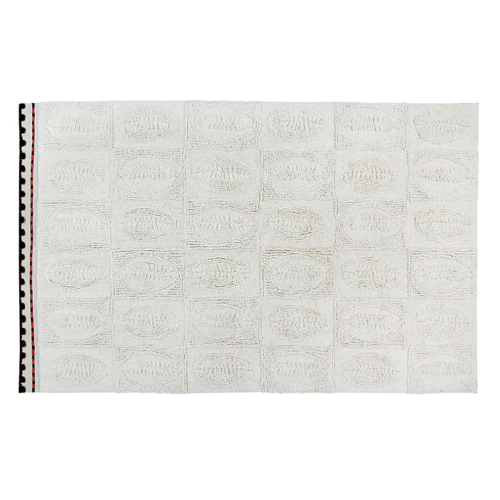 Tapis lavable en laine gris 200x300