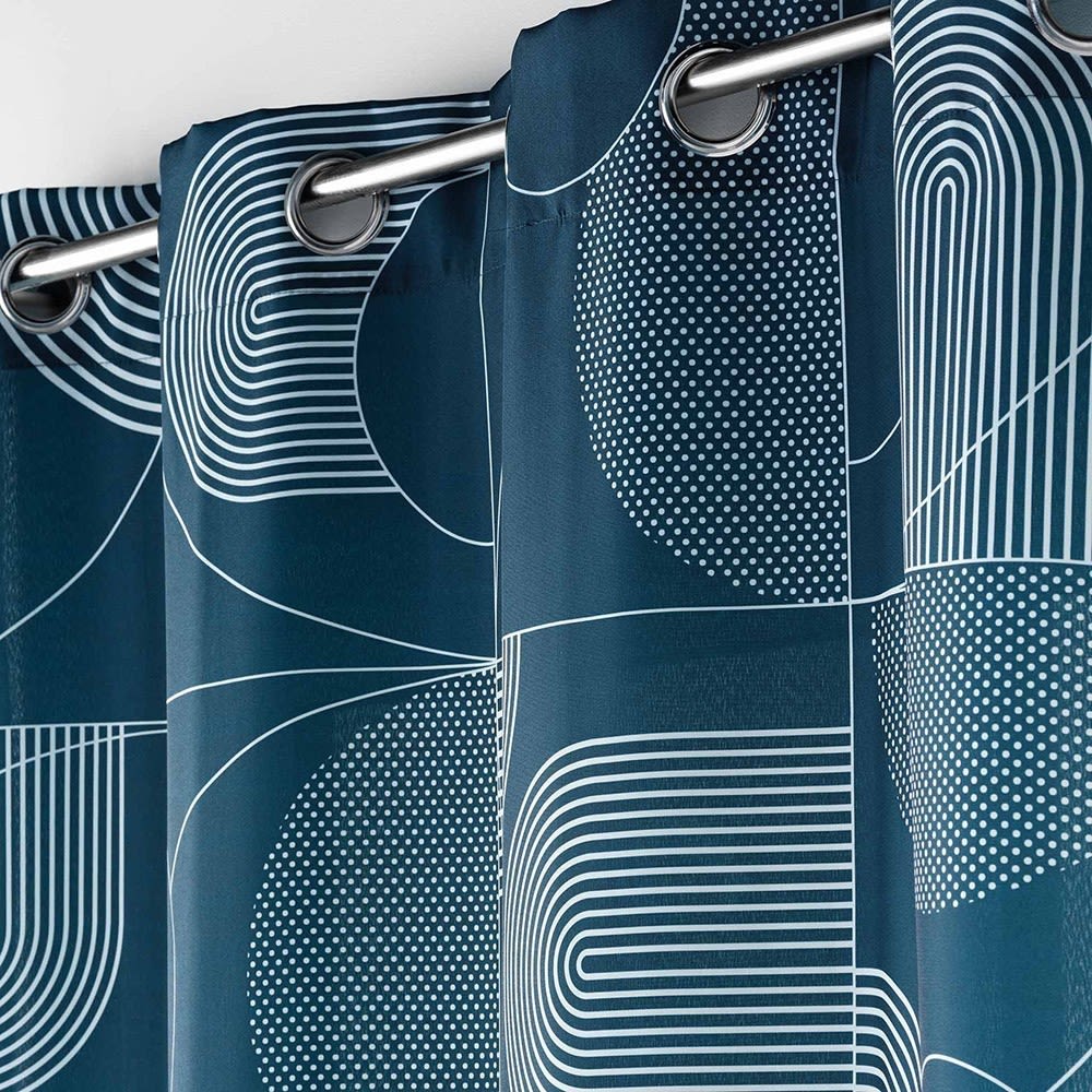 Rideau bleu 140x260cm - Maisons du Monde