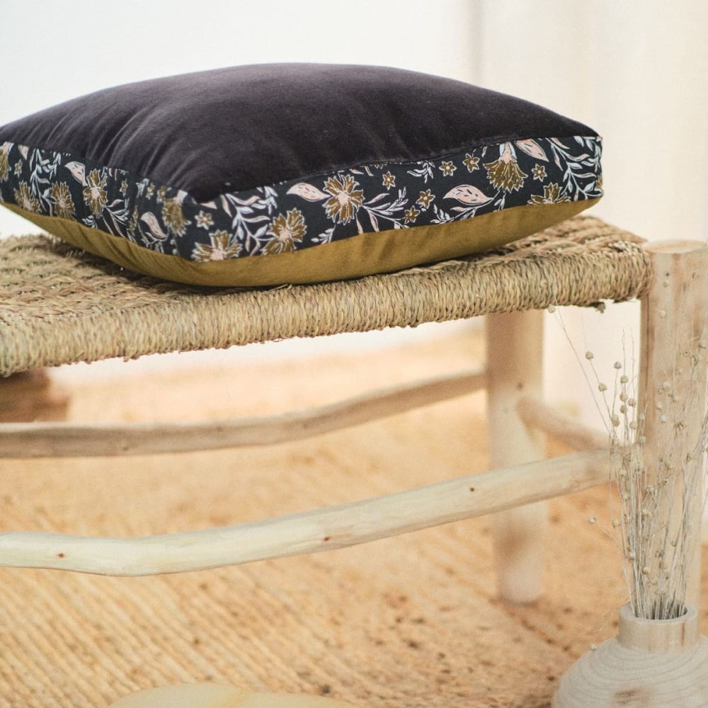 Coussin décoration réversible en Coton Bronze 40x40 cm - Maisons du Monde