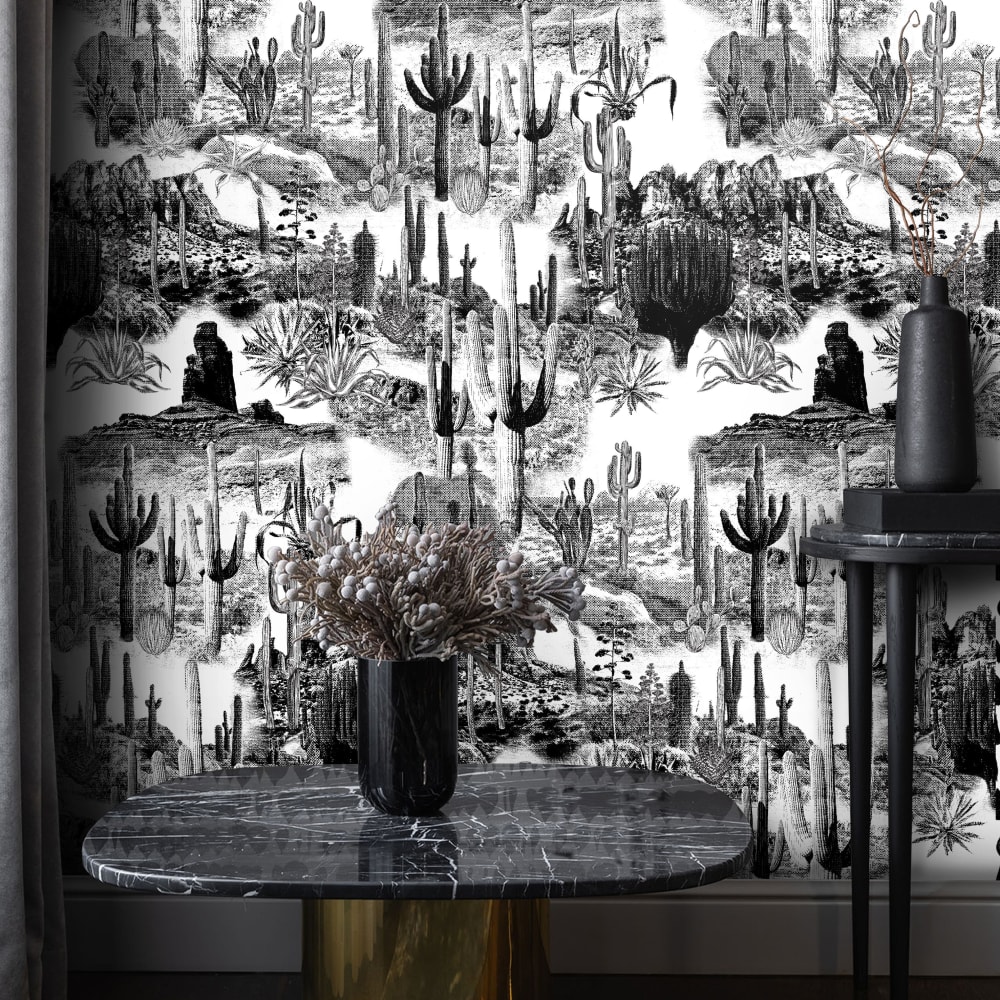 Papier Peint Cactus, papier véritable, 200x280cm, 8 feuilles — vue 3