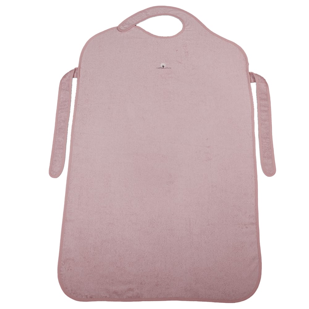 Eveil Et Nature - Tablier de bain éponge 70x100 cm Coton bio-Bois de rose