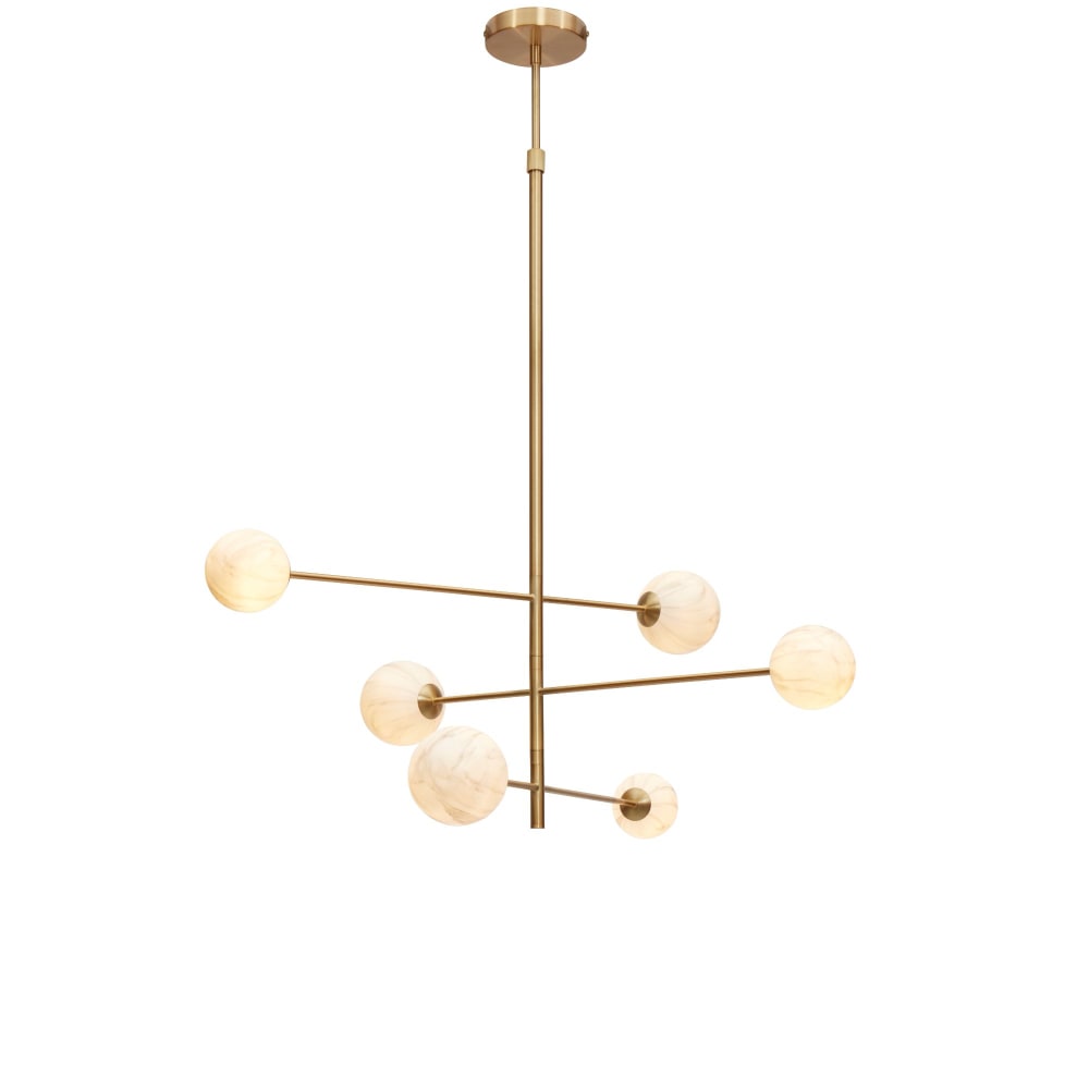 It's About Romi Suspension verre couleur doré 100x100x95cm style classique chic Blanc