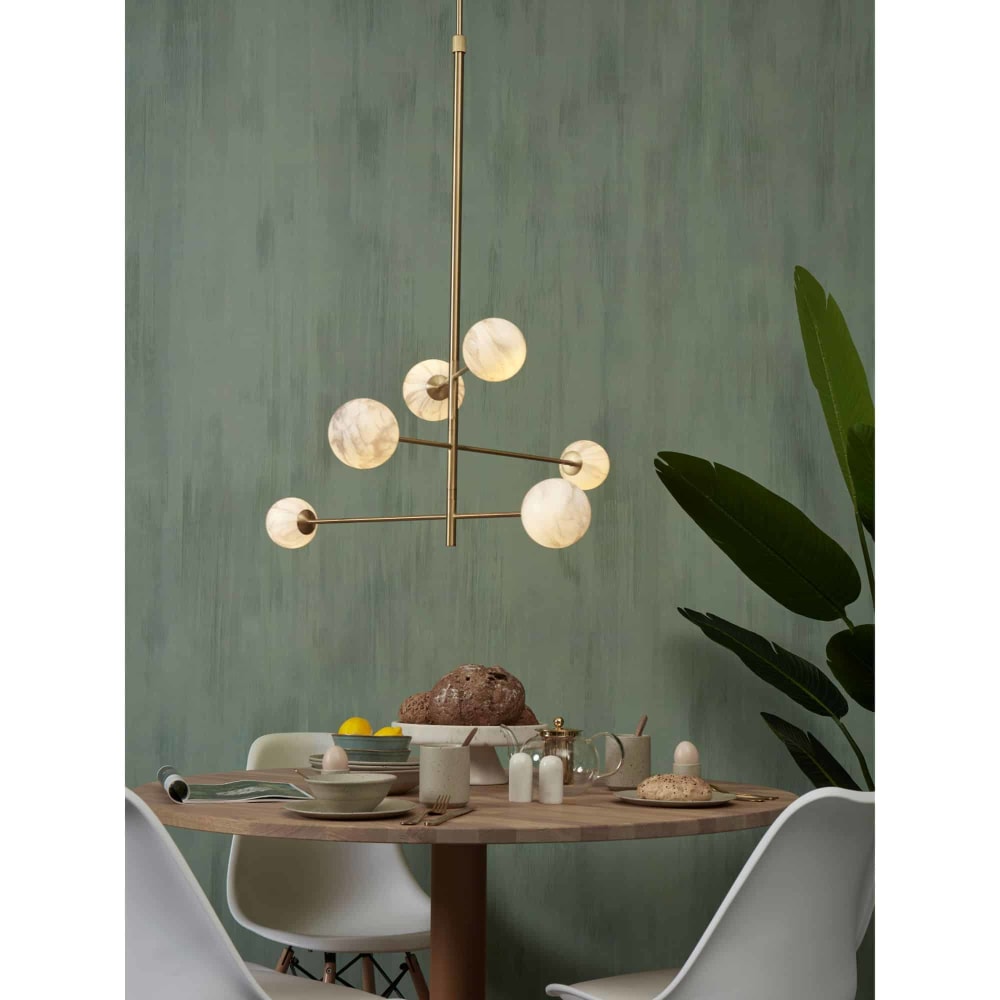 Suspension verre couleur doré 100x100x95cm - Maisons du Monde
