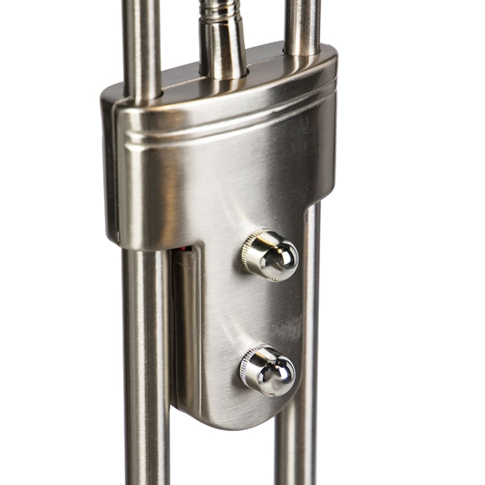 Lampadaire acier lampe lecture led dimmer — vue 3