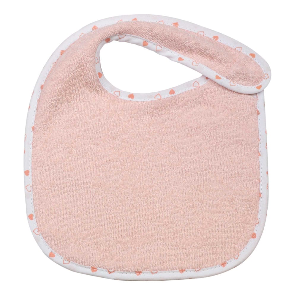Lot de 7 bavoirs de naissance à velcro roses (Trois Kilos Sept) - Image 1