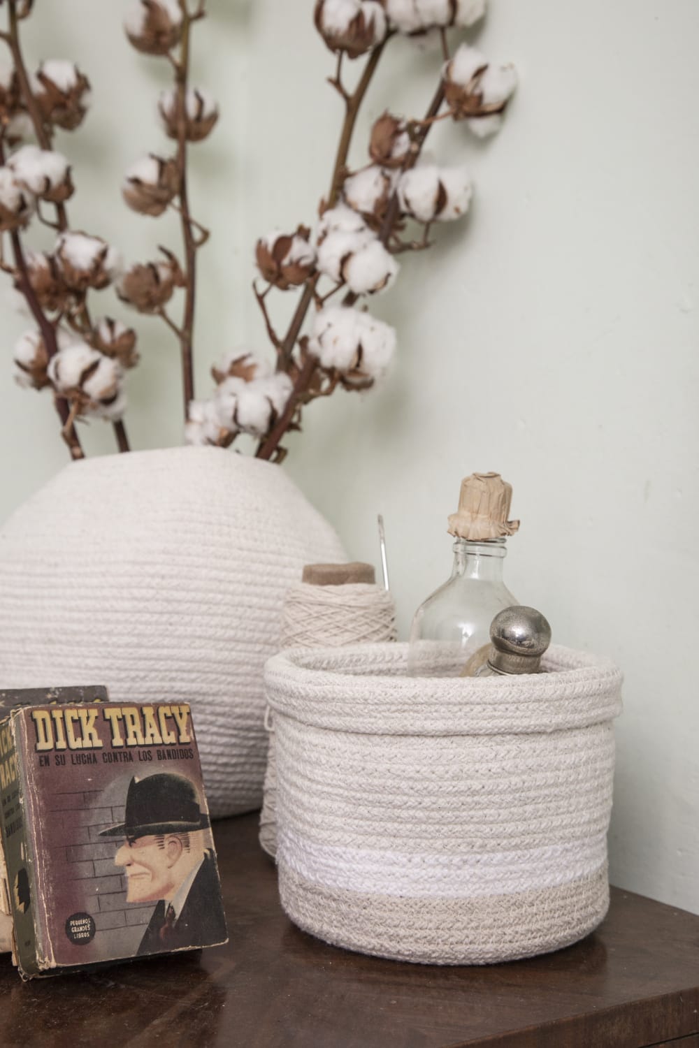 Panier de rangement en coton (15 x 15 x 15 cm) (Lorena Canals) - Image 2