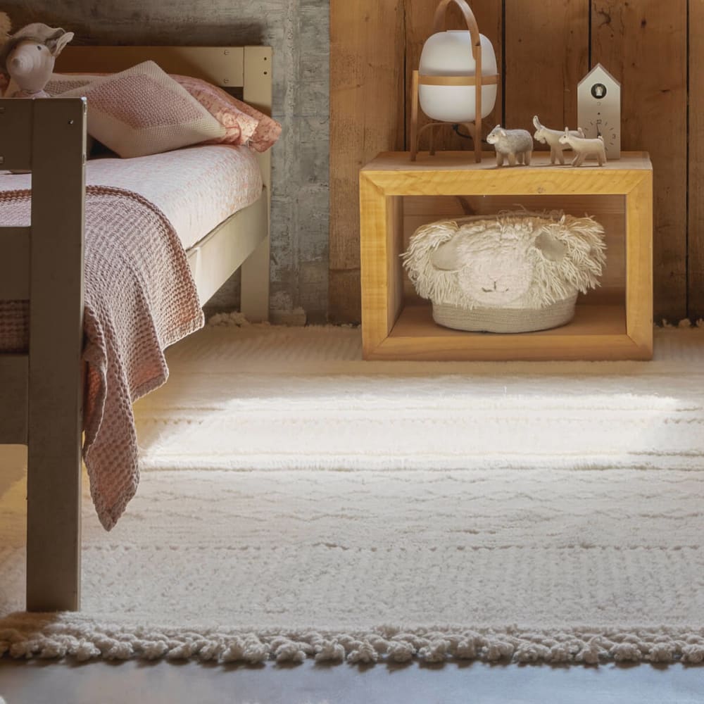 Tapis lavable en laine grise 120 x 170 - Maisons du Monde