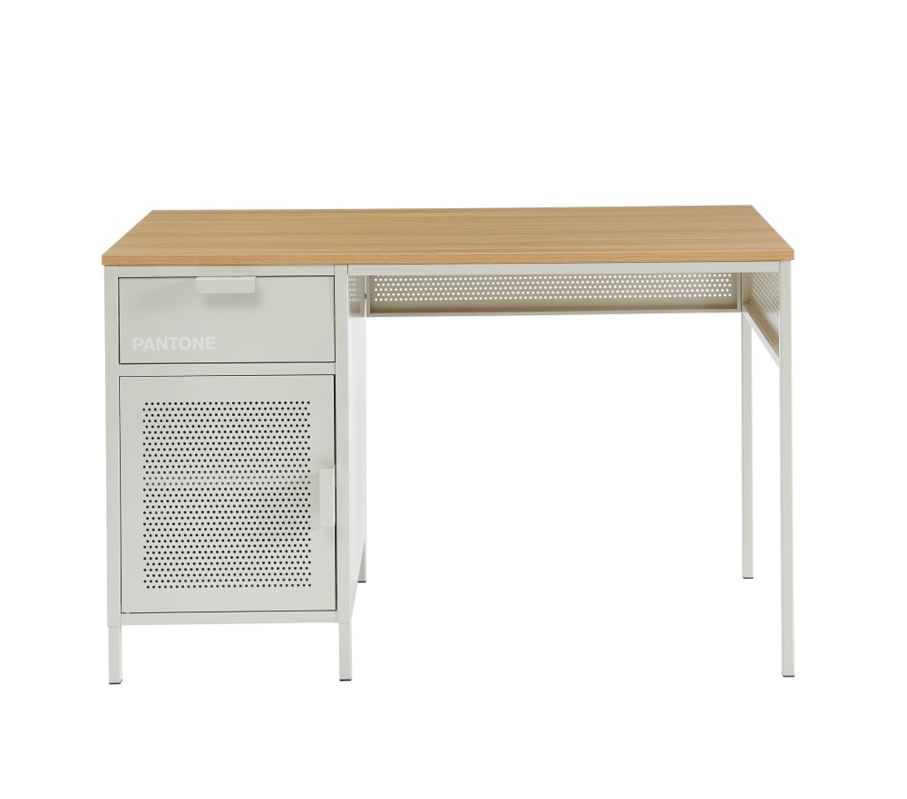 bureau métal beige sable