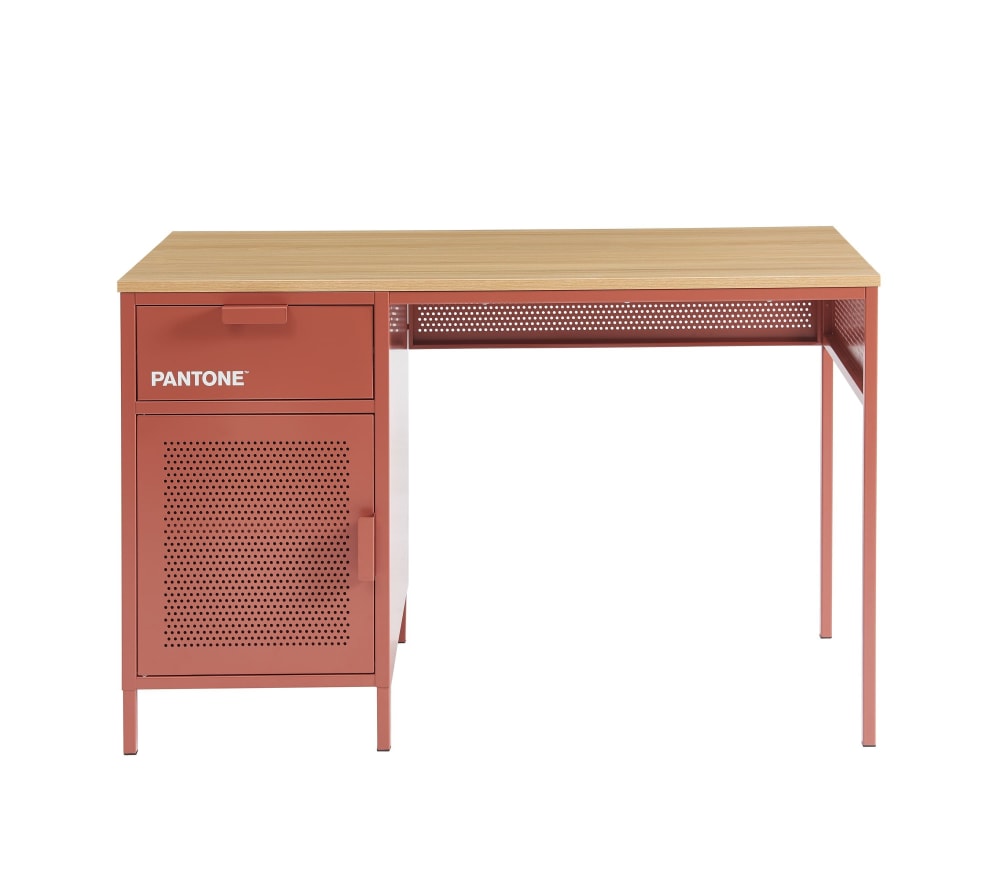 Bureau métal terracotta - 120cm