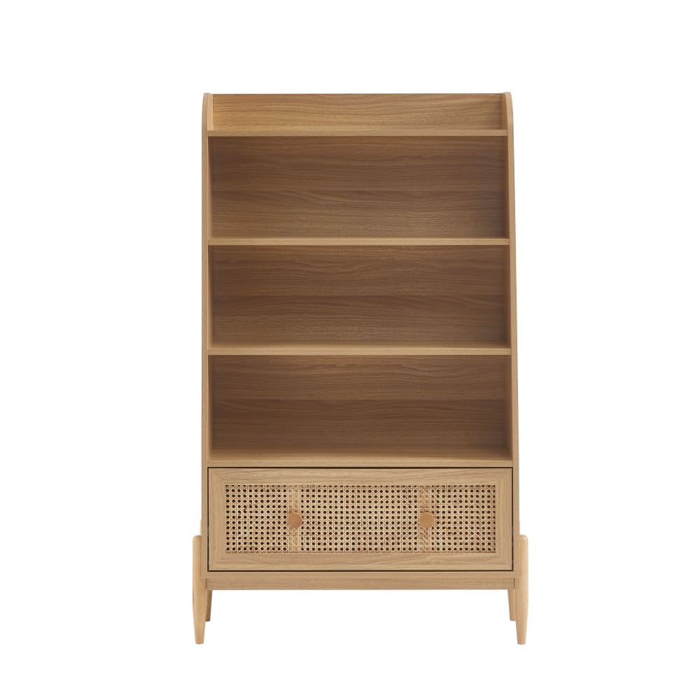 Baita Librería con efecto roble y