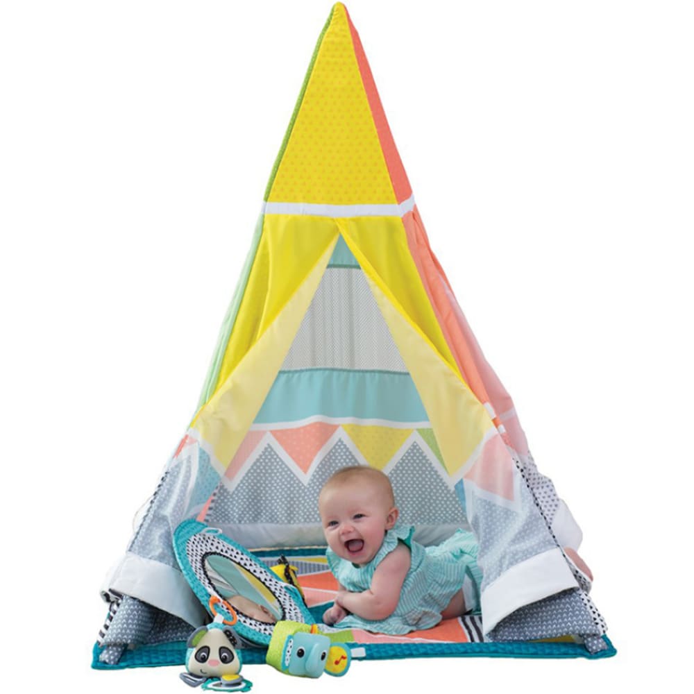 Infantino Tente tipi animaux évolutive savane Jaune Pes - Polyester - 10x48x66cm