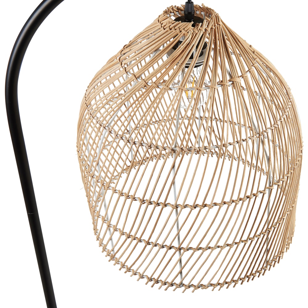 Lampadaire rotin naturel — vue 4