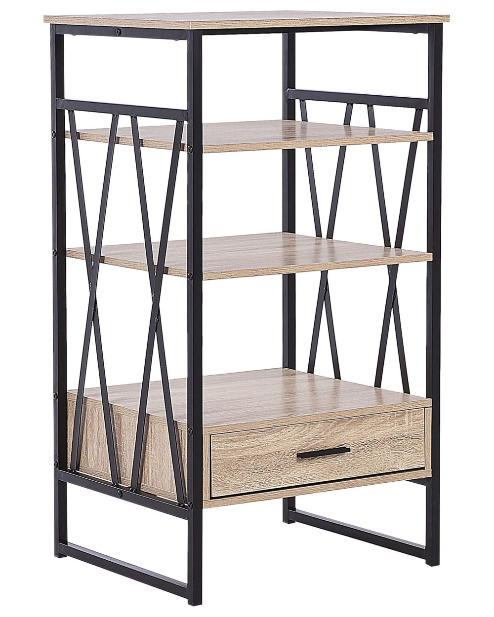 Regal Mit 3 Ebenen Aus Holzwerkstoff 101Cm, Braun