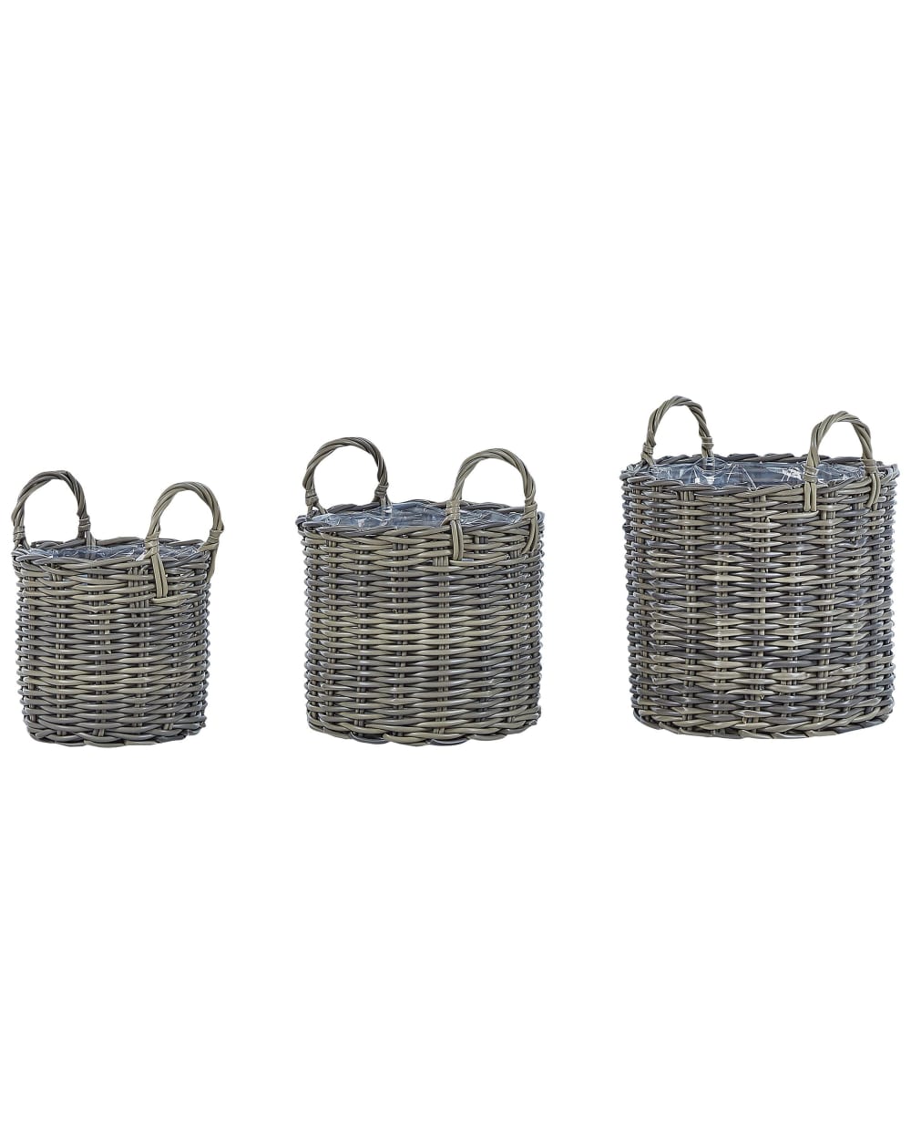 PflanzenküBel Und Pflanzenschalen Aus Rattan, Braun, H37 40 45
