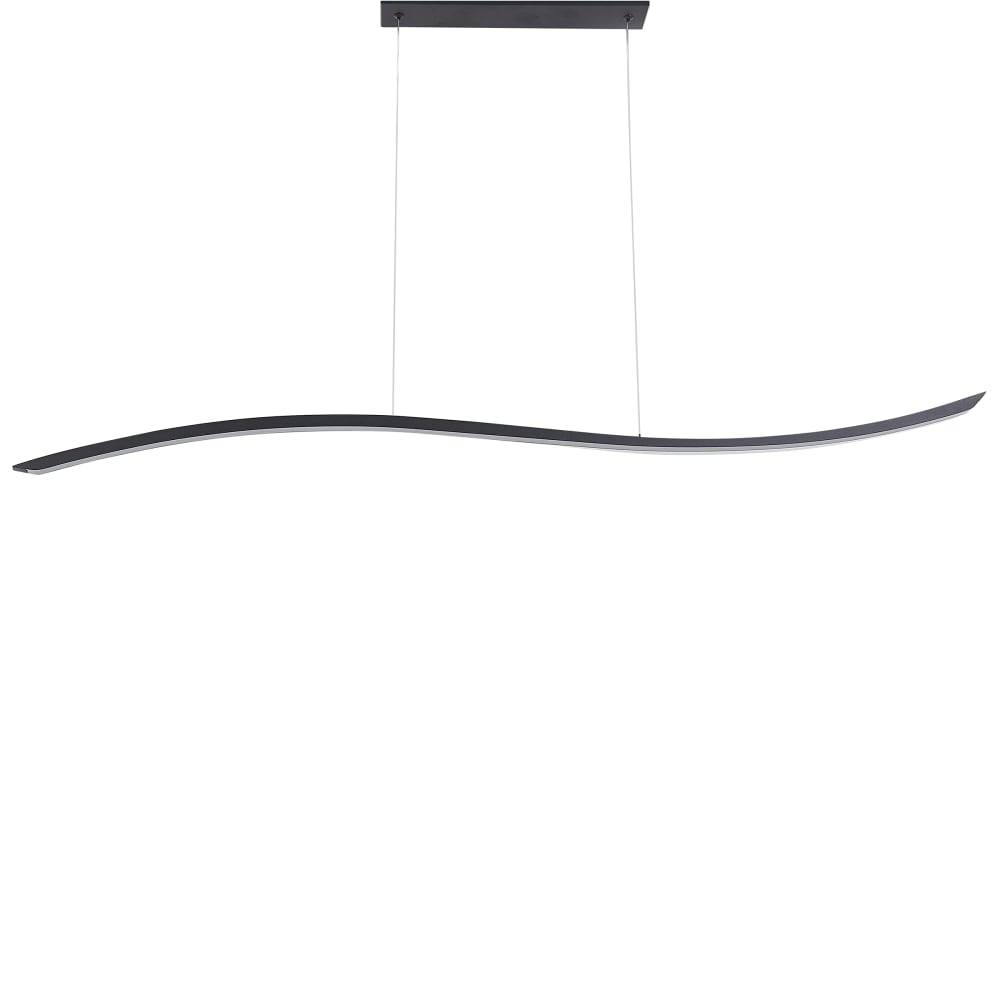 Lampe led suspendue métal noir — vue 4