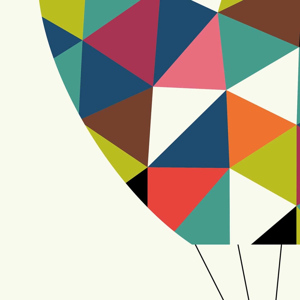 Affiche enfant hot air balloon jumbo sans cadre 40x60 cm (Hexoa) - Image 3