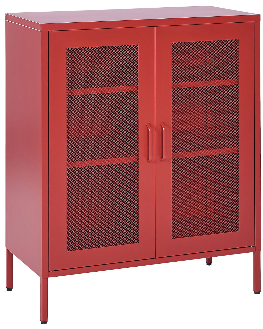 Armoire métal rouge