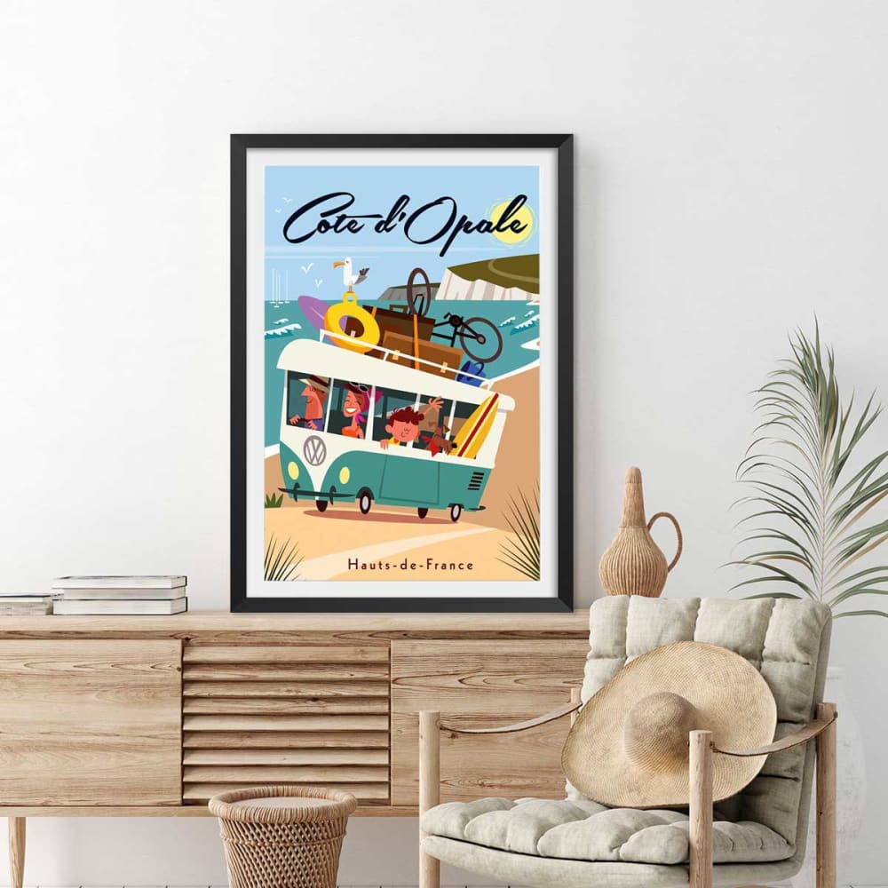 Poster costa d'opale sin marco 40x60cm - Hexoa