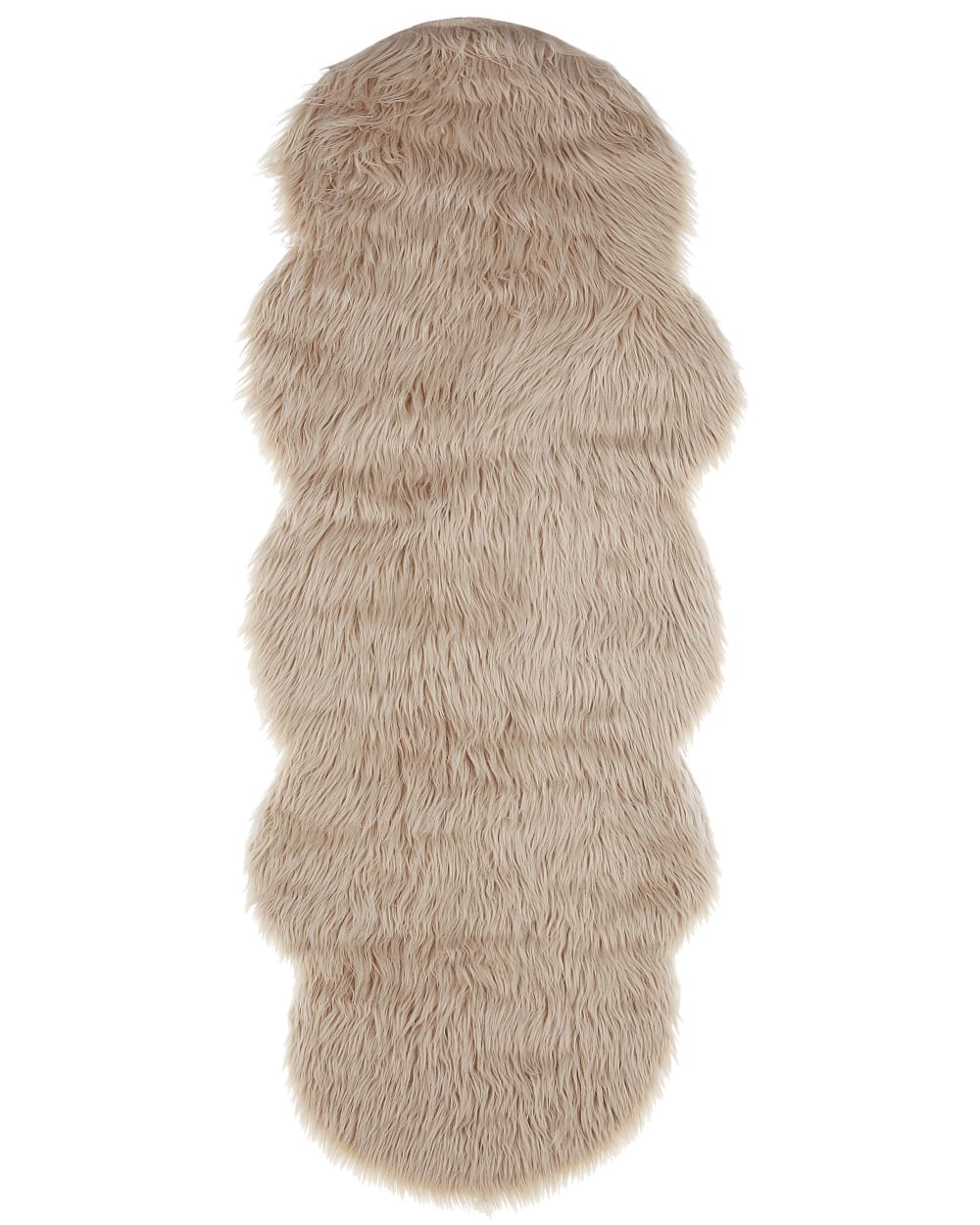 Schaffell Teppich Aus Stoff 180 X 60Cm, Beige