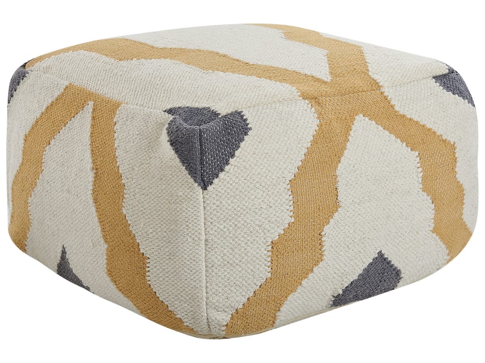 Pouf en beige 60x40cm