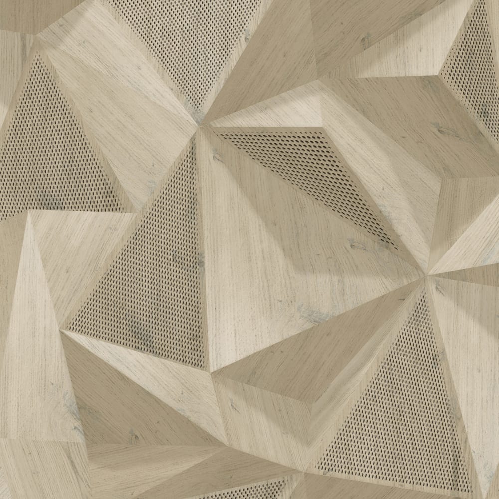 Papel pintado 3d imitación madera 53x1000cm - Maisons du Monde