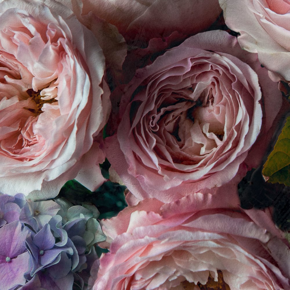 Papier peint pivoines et hortensias 159x280 cm — vue 4
