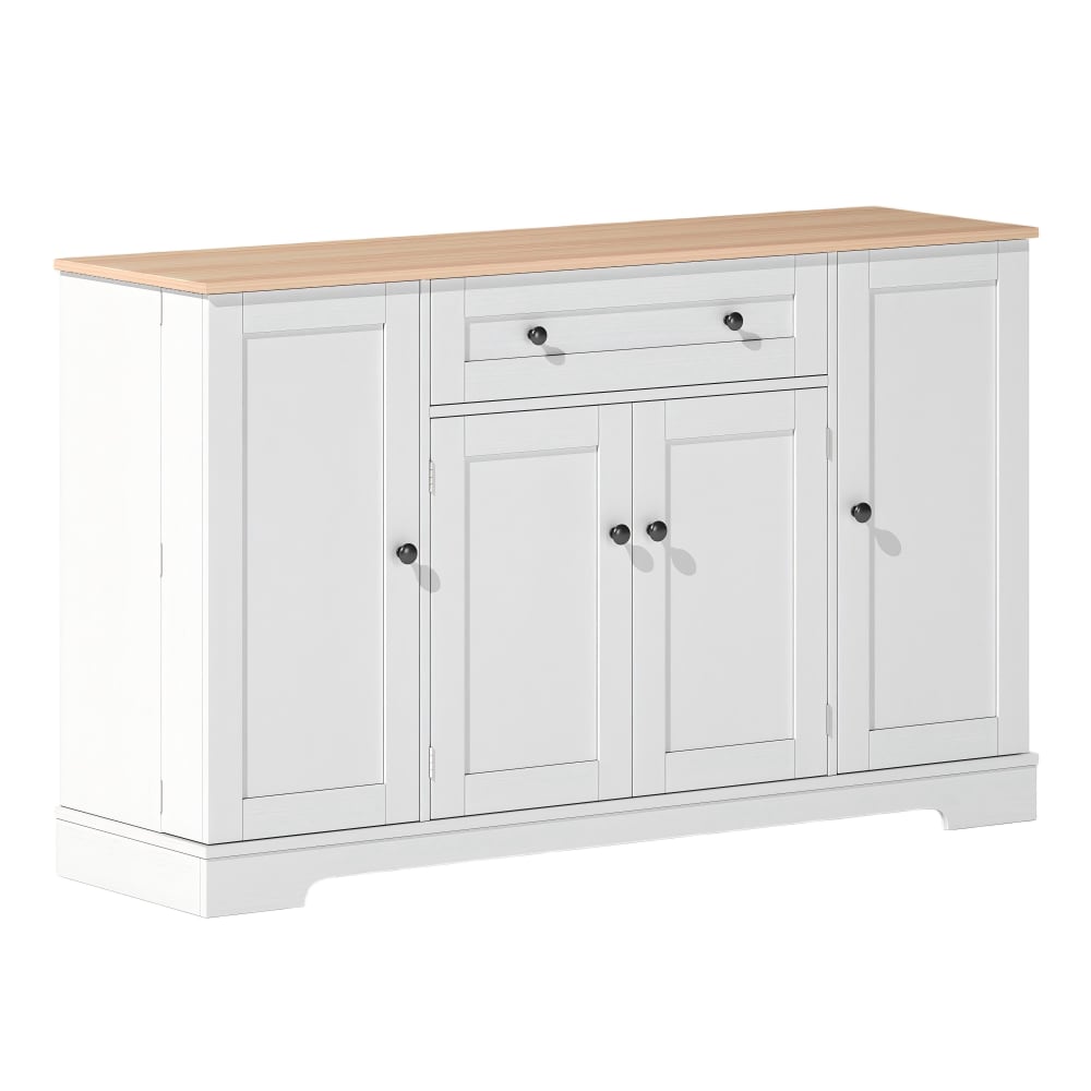 Credenza da esterno in legno bianco e naturale – Tavolo da