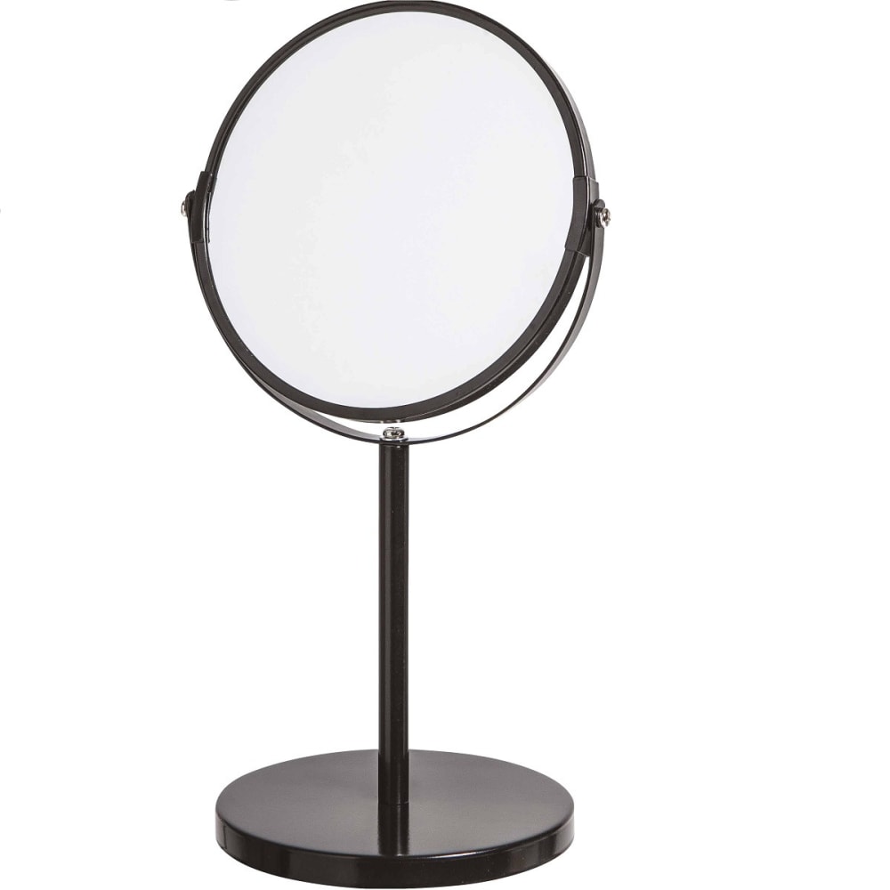 Miroir grossissant en métal à poser