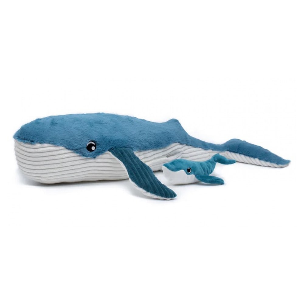 Mamma peluche balena e il suo bambino blu - Les Déglingos