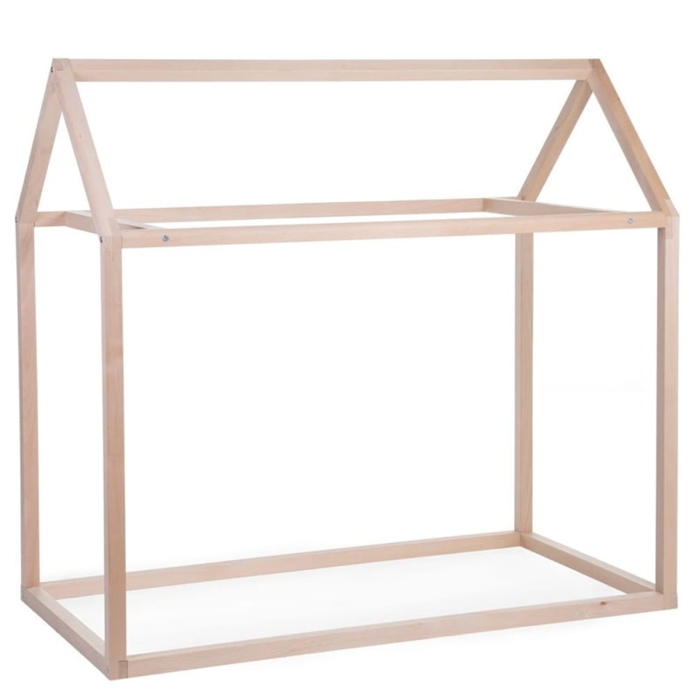 Lit enfant cabane 70 x 140 cm naturel