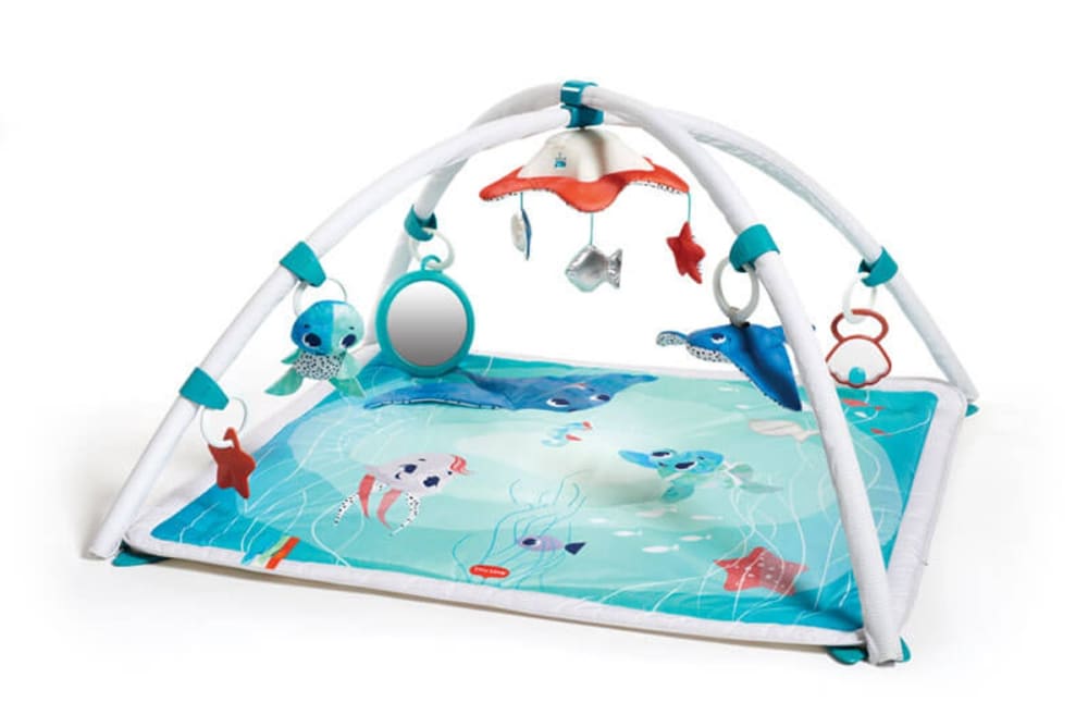 Tiny Love Tapis d'éveil mobile musical 2 en 1 Bleu Tissu - 88x45x78cm