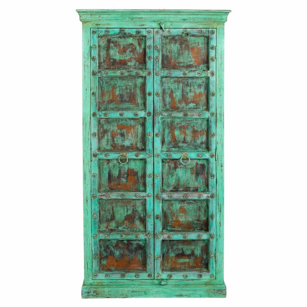 Armario de madera acabado artesanal 105x42x199 - Maisons du Monde