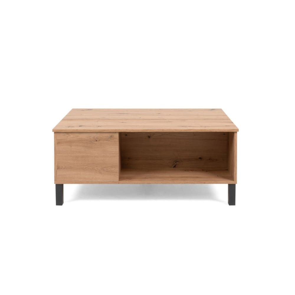 Table Basse avec Plateau Relevable L103 cm - Décor Bois