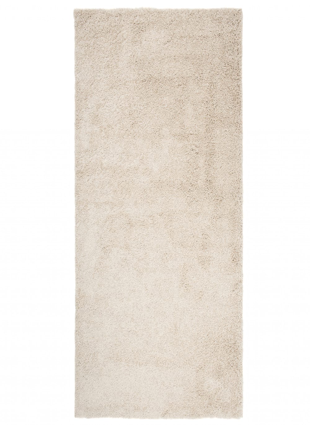 Alfombra de pasillo dormitorio beige claro shaggy 80 x 500 cm