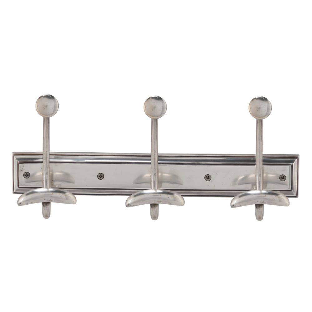 Porte manteaux mural 3 patères en laiton