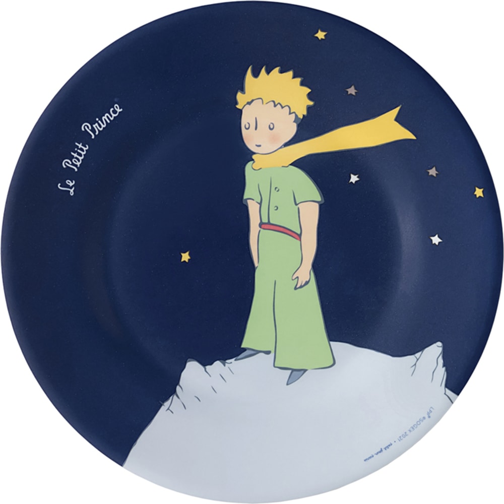 Assiette à dessert Le Petit Prince bleu marine
