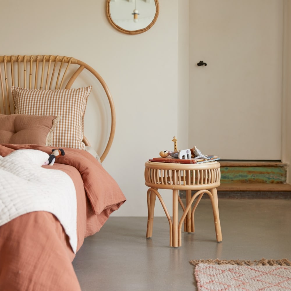 Tikamoon Kinder-Nachttisch aus Rattan style exotic BEIGE RATTAN Baby