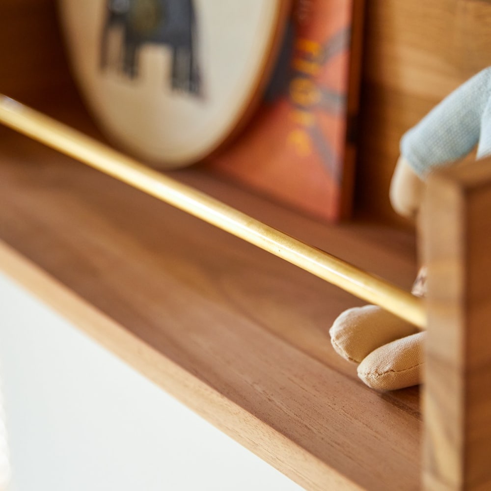Kinder-Wandregal aus massivem Teakholz 60 cm - Maisons Du Monde