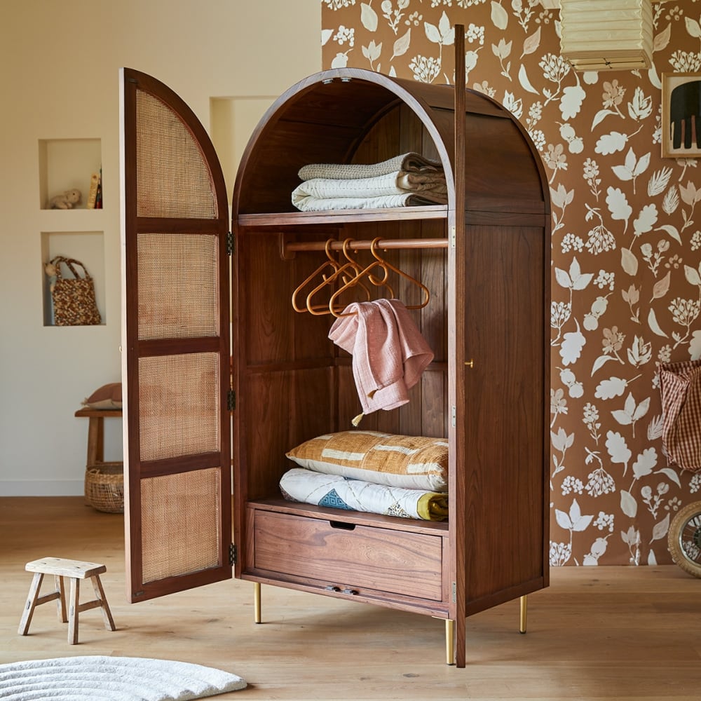 Kinderschrank aus Ulme und Rattangeflecht - Maisons Du Monde