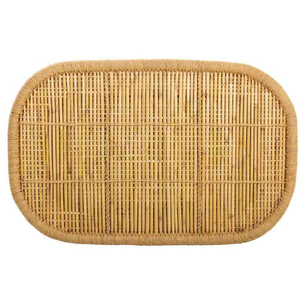 Mesa auxiliar de bambú marrón 102x65x45 - Maisons du Monde